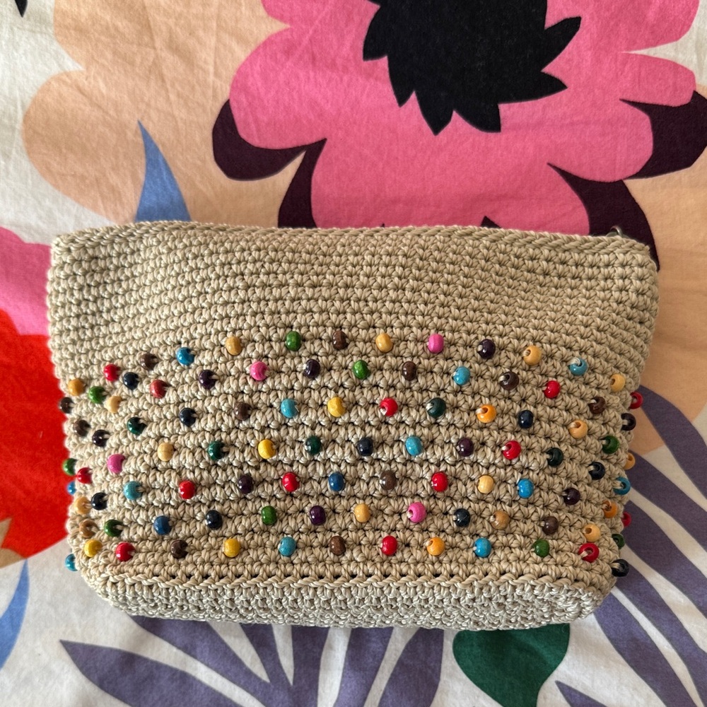 The Sak Beige Crochet Bag with Colorful Beads - Picture 4 of 9